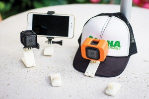 The Menehune Hat Clip solves some of the problems that Buddy Leong noticed in an existing GoPro camera clip. Photo: Karen DeBorja